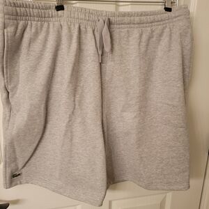 Lacoste Men's Light Gray Athletic Fleece Shorts 3xl NWT